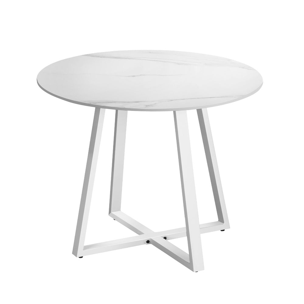 Livsip Outdoor Dining Set Bistro Setting 5PCS White-Outdoor Dining Set-PEROZ Accessories