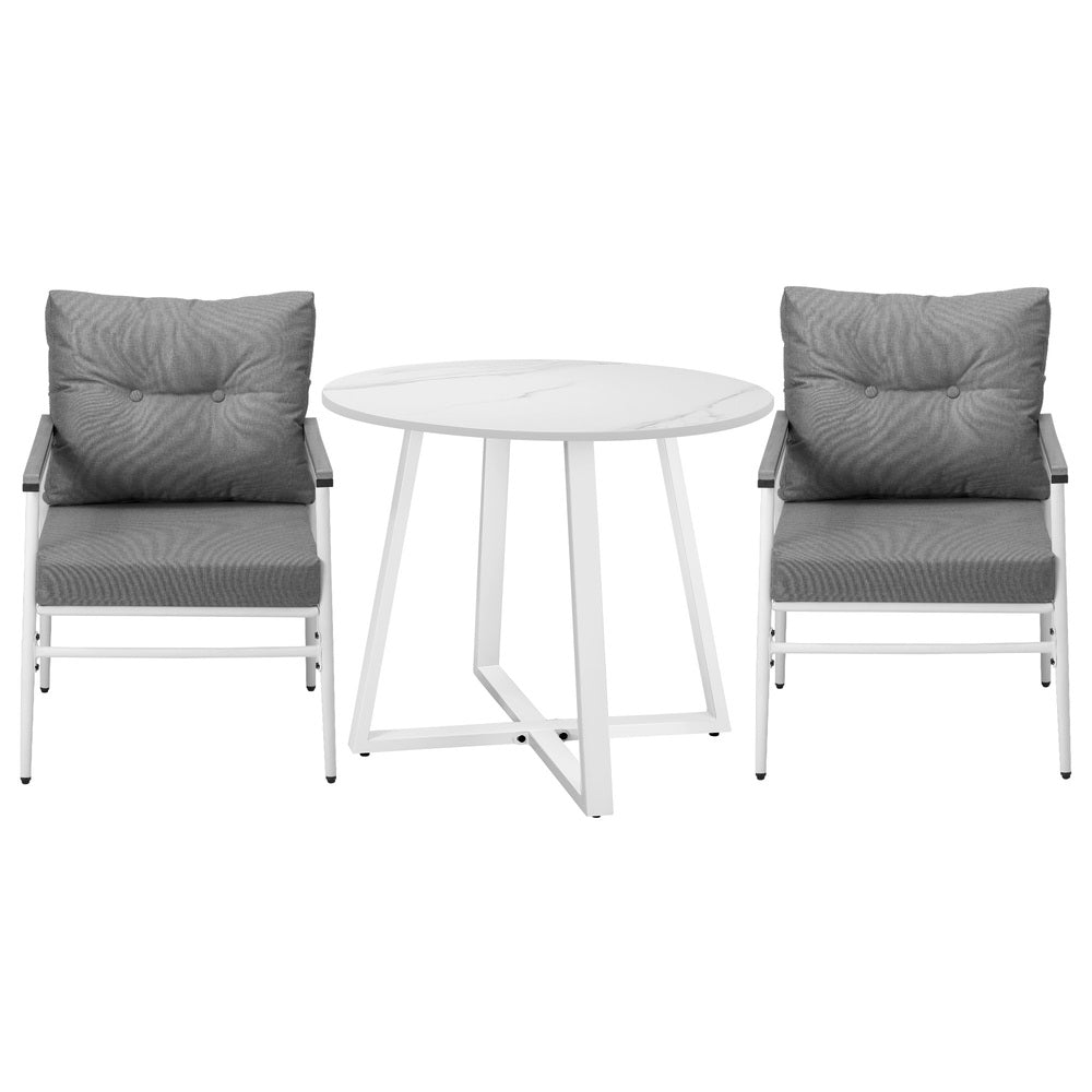 Livsip Outdoor Dining Set Patio Setting 2 Seater Round Table-Outdoor Dining Set-PEROZ Accessories
