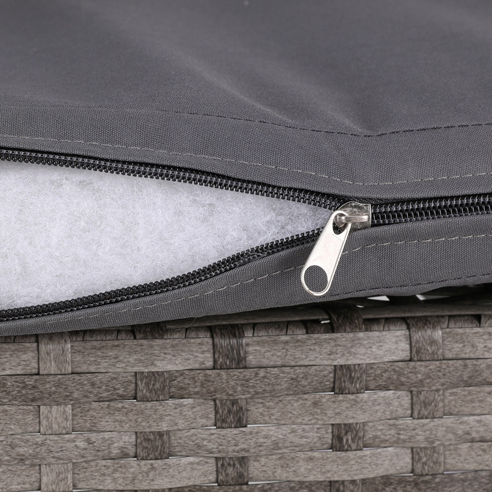 Gardeon 4 Seater Outdoor Sofa Set Wicker Setting Table Chair Furniture Grey-Furniture > Outdoor-PEROZ Accessories