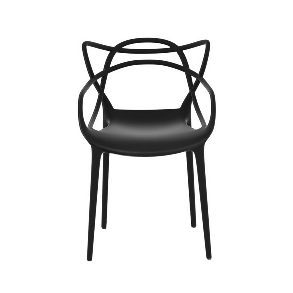 Gardeon 4PC Outdoor Dining Chairs PP Portable Stackable Chair Patio Furniture-Furniture > Outdoor-PEROZ Accessories