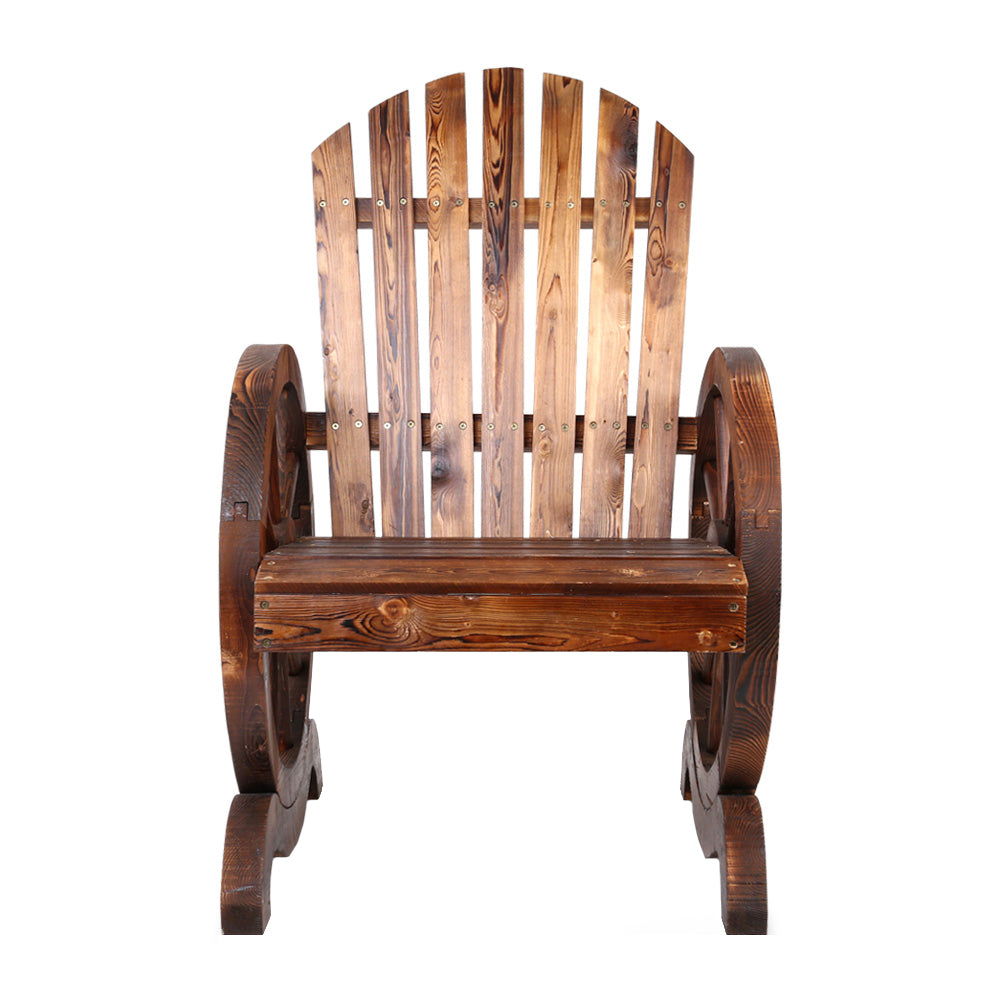 Gardeon Wooden Wagon Chair Outdoor-Outdoor Decorations-PEROZ Accessories