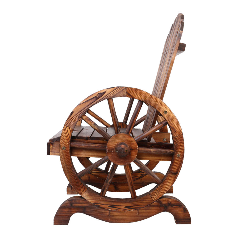 Gardeon Wooden Wagon Chair Outdoor-Outdoor Decorations-PEROZ Accessories