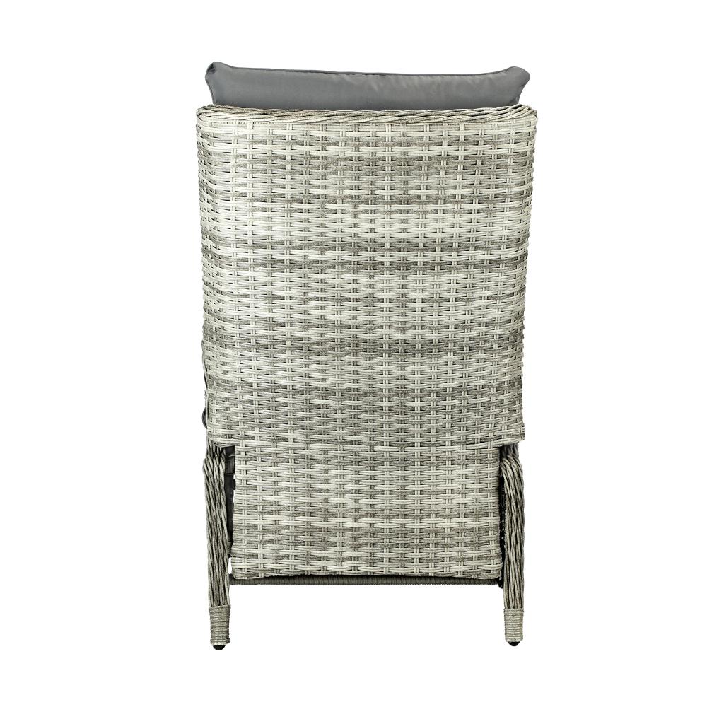 Livsip Outoodr Recliner Chair Sun Lounge & Table Set utdoor Furniture Patio Sofa-Outdoor Recliners-PEROZ Accessories