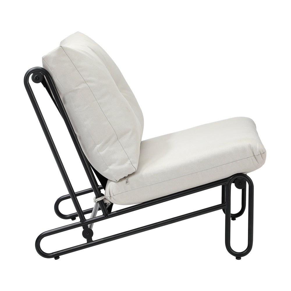 Livsip 2PC Outdoor Lounge Chairs Patio Sofa with Cushions Beige-Outdoor Patio Set-PEROZ Accessories