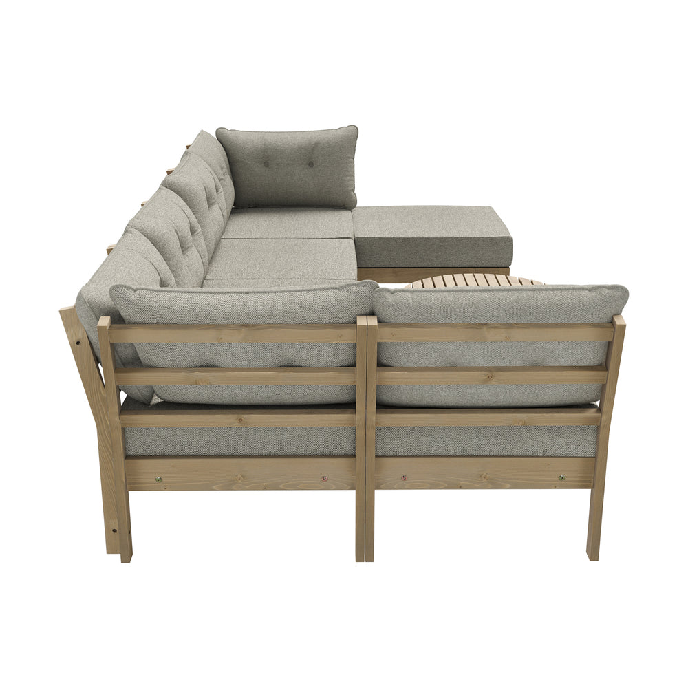 Livsip 7 Piece Outdoor Sofa Set 5-Seater Lounge Setting-Outdoor Sofa Sets-PEROZ Accessories
