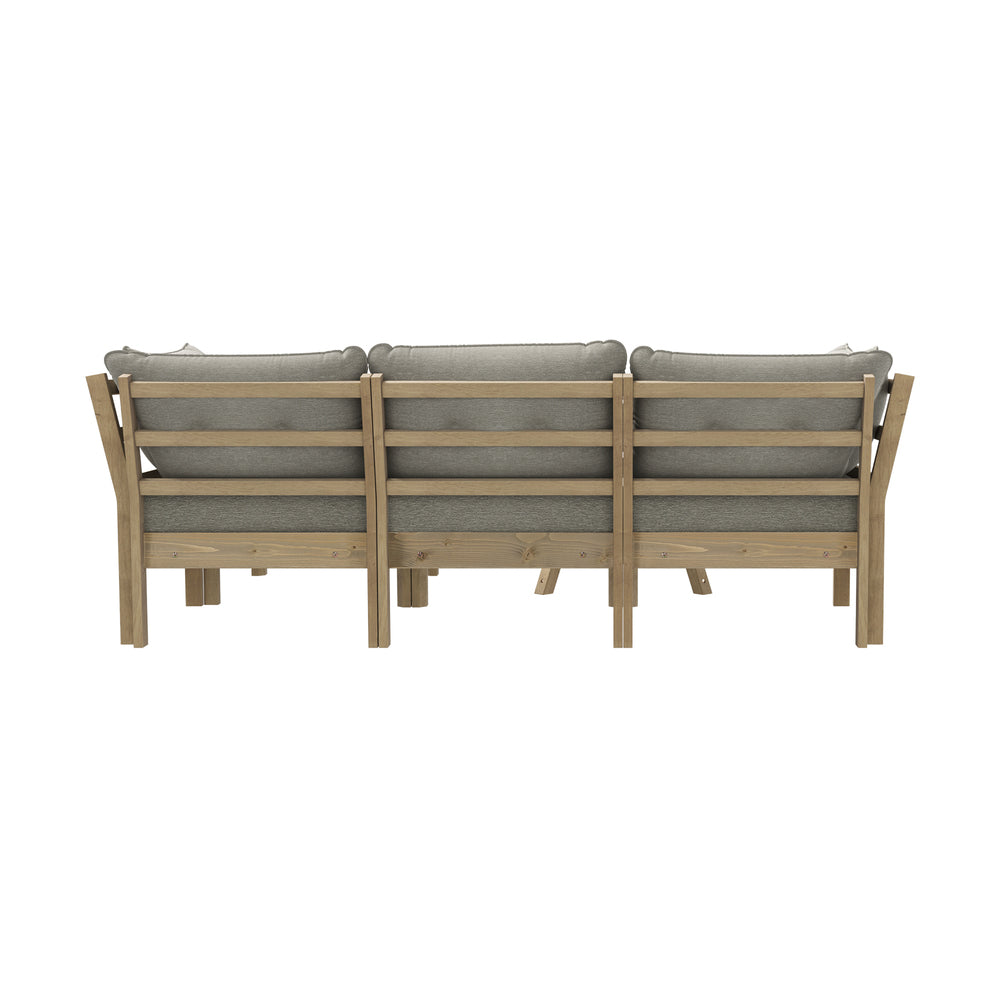Livsip 5 Piece Outdoor Furniture Set Garden Lounge Sofa-Outdoor Sofa Sets-PEROZ Accessories