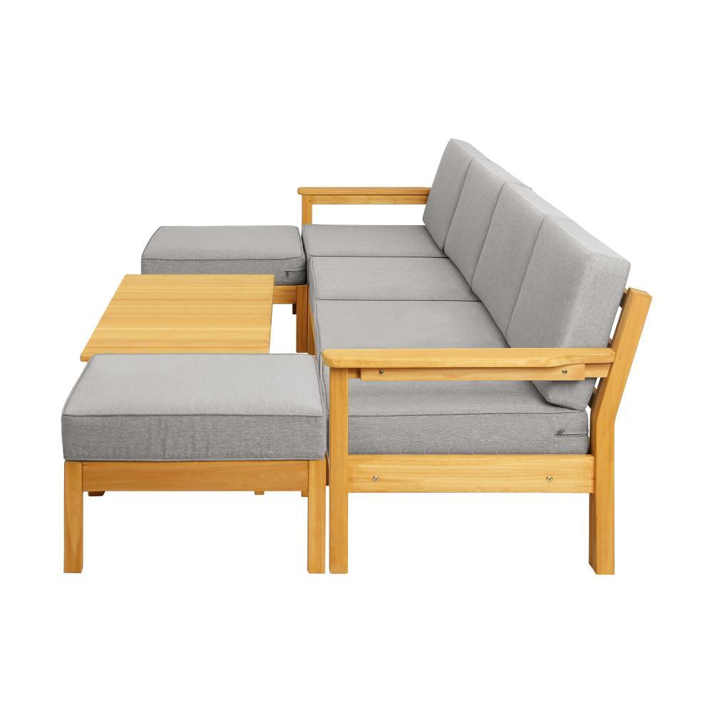 Livsip Outdoor Furniture Sofa Set Garden Lounge Patio Furniture Setting 7 Piece-Outdoor Sofa Sets-PEROZ Accessories