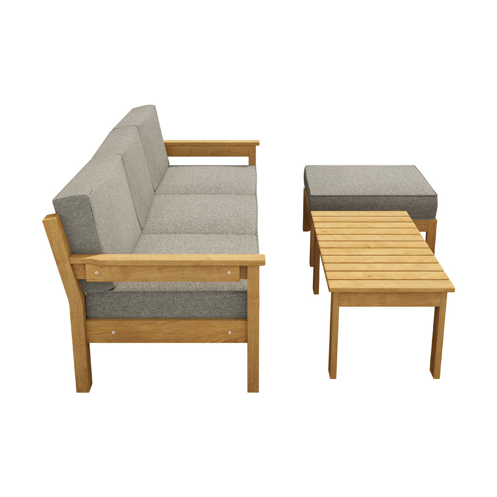 Livsip 5PCS Outdoor Furniture Sofa Set Lounge Setting-Outdoor Sofa Sets-PEROZ Accessories