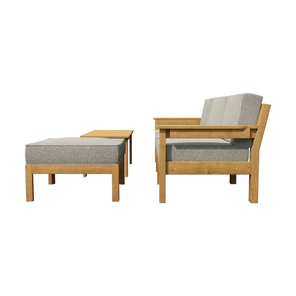 Livsip 5PCS Outdoor Furniture Sofa Set Lounge Setting-Outdoor Sofa Sets-PEROZ Accessories