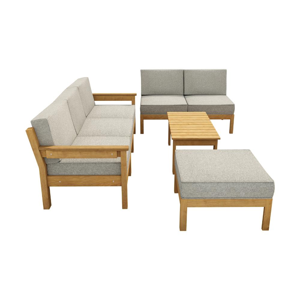 Livsip 7PCS Outdoor Sofa Set Garden Lounge Setting-Outdoor Sofa Sets-PEROZ Accessories
