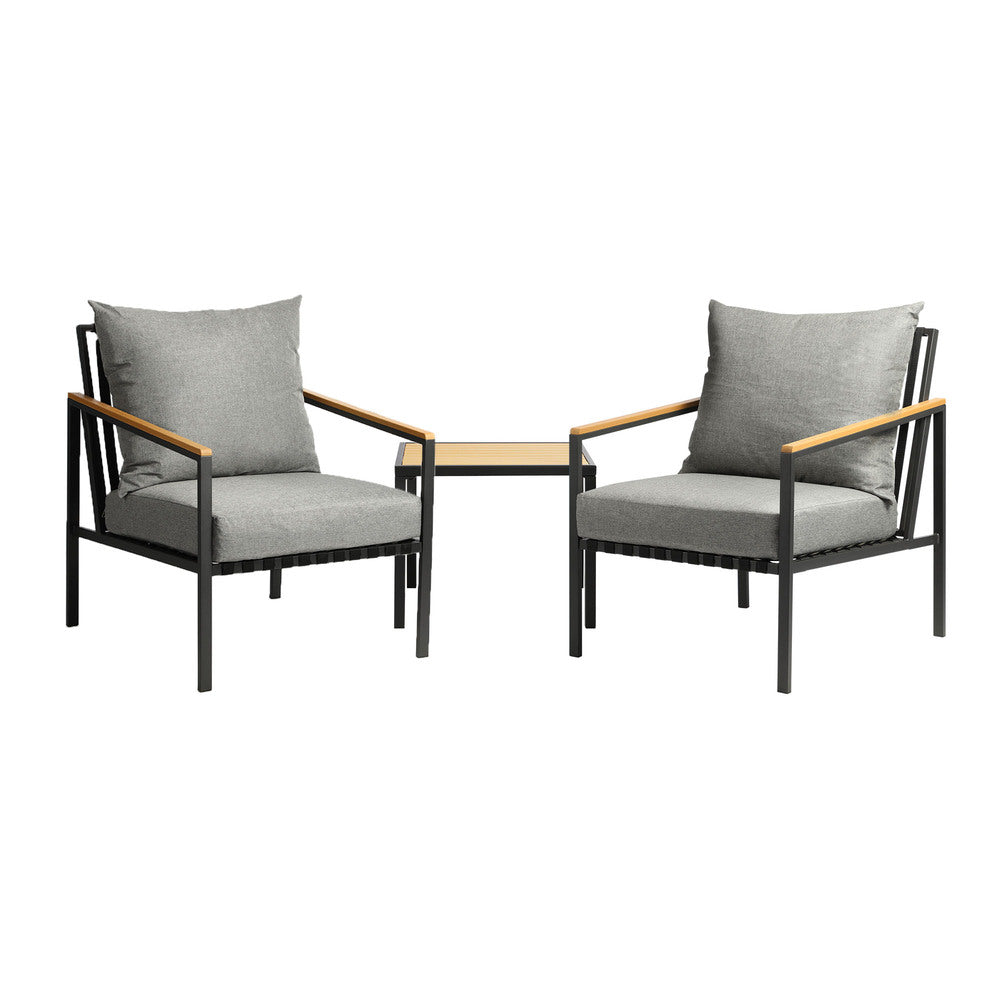 Livsip Outdoor Lounge Chairs & Table Sofa Set Dining Setting Patio Furniture-Outdoor Patio Sets-PEROZ Accessories