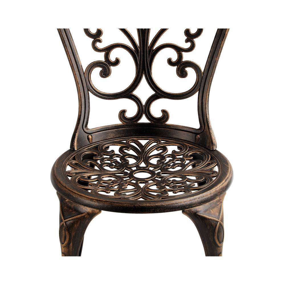 Livsip Bistro Furniture Setting 3 Piece Chairs Table Patio Indoor/Outdoor Set-Outdoor Patio Sets-PEROZ Accessories