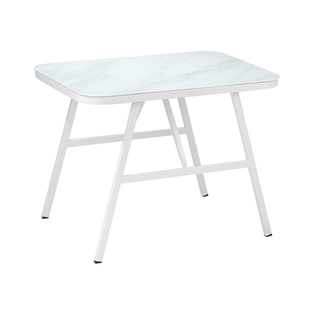 Livsip Outdoor Dining Table Patio Indoor White Marble-style-Outdoor Dining Set-PEROZ Accessories