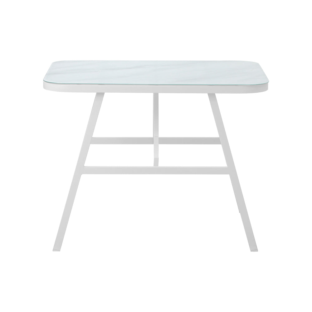 Livsip Outdoor Dining Table Patio Indoor White Marble-style-Outdoor Dining Set-PEROZ Accessories