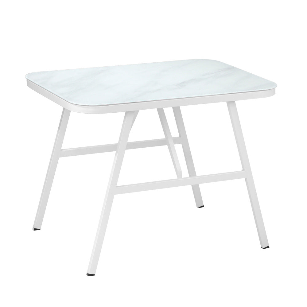 Livsip 3PCS Outdoor Dining Set with Marble-style Table-Outdoor Dining Set-PEROZ Accessories