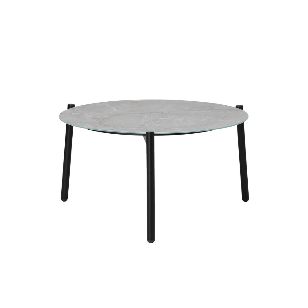 Livsip 5pc Outdoor Lounge Sets 70CM Grey Round Table Rattan Chairs-Outdoor Patio Set-PEROZ Accessories