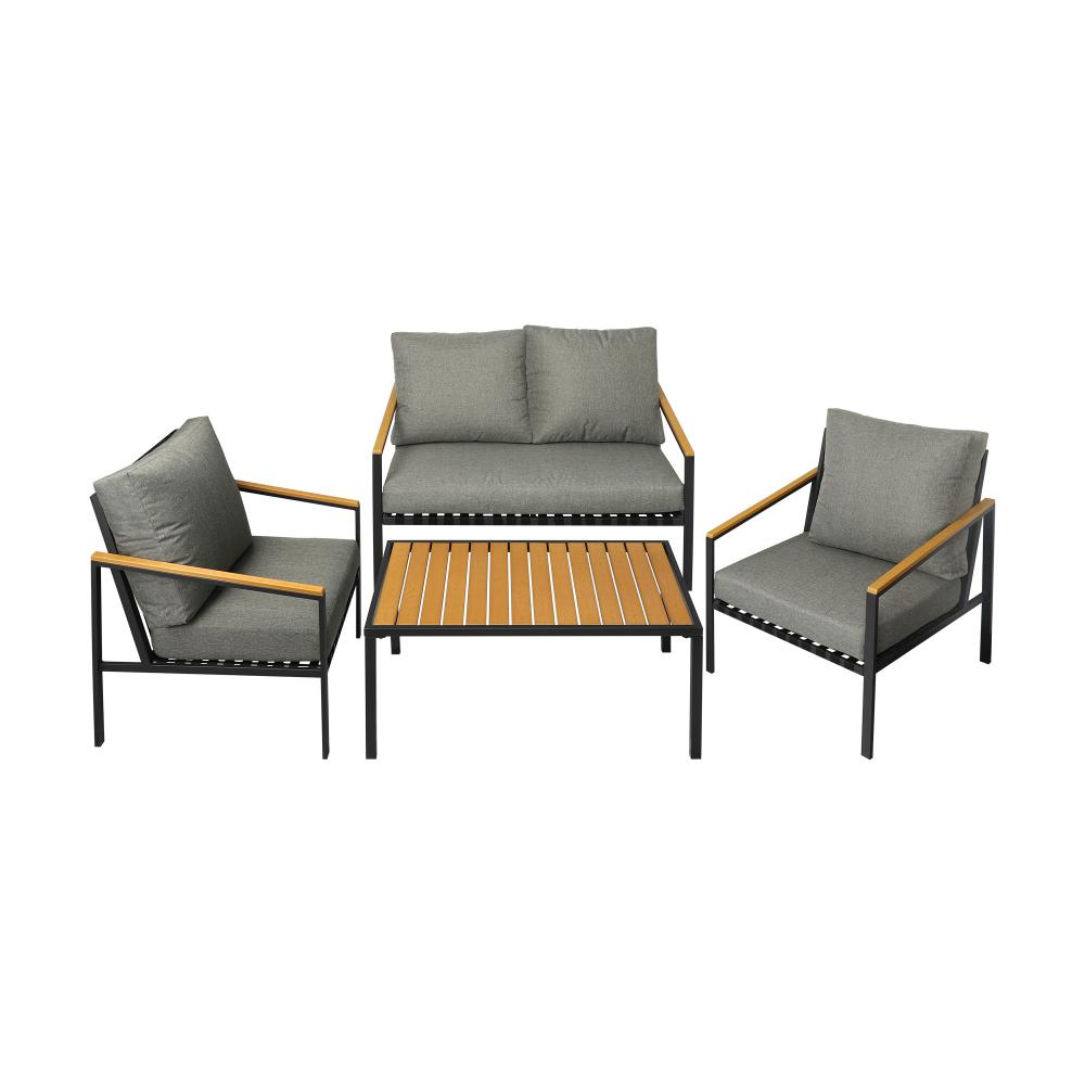 Livsip Outdoor Furniture 4-Piece Setting Bistro Set Dining Chairs Patio Setting-Outdoor Patio Sets-PEROZ Accessories