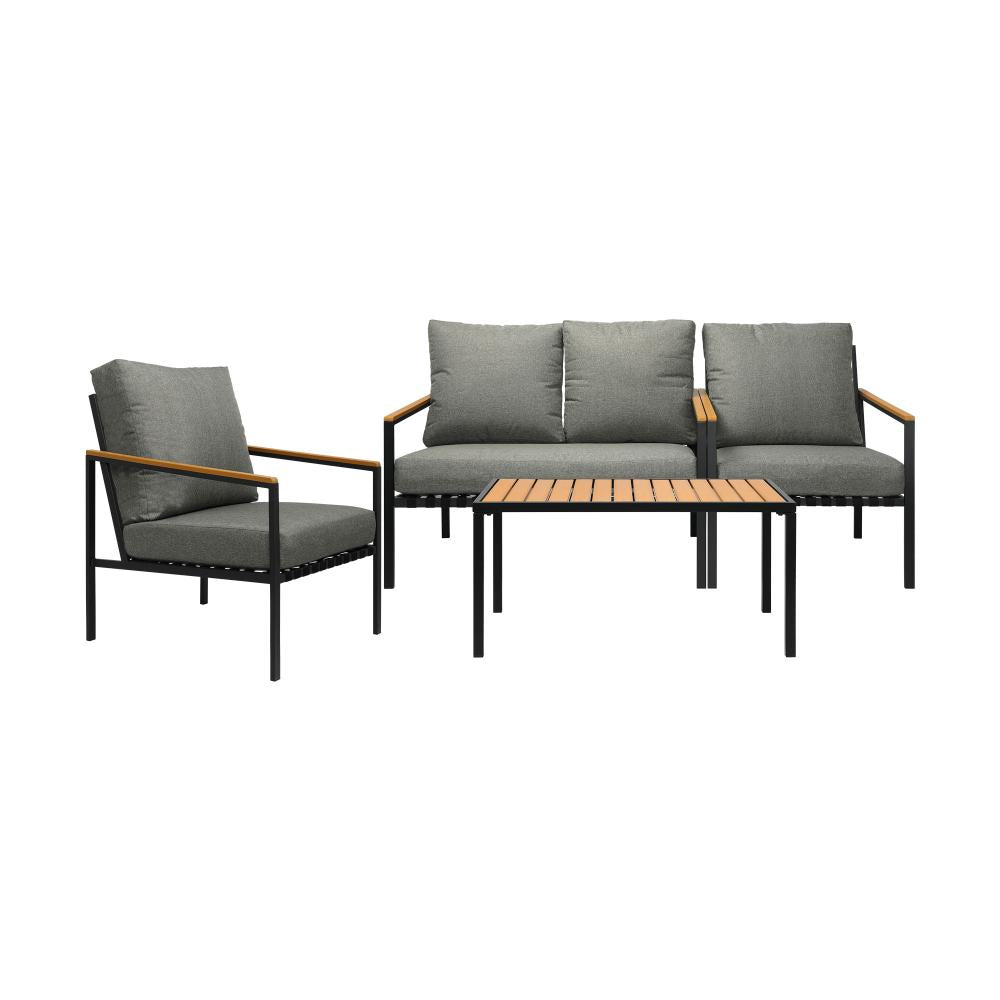 Livsip Outdoor Furniture 4-Piece Setting Bistro Set Dining Chairs Patio Setting-Outdoor Patio Sets-PEROZ Accessories