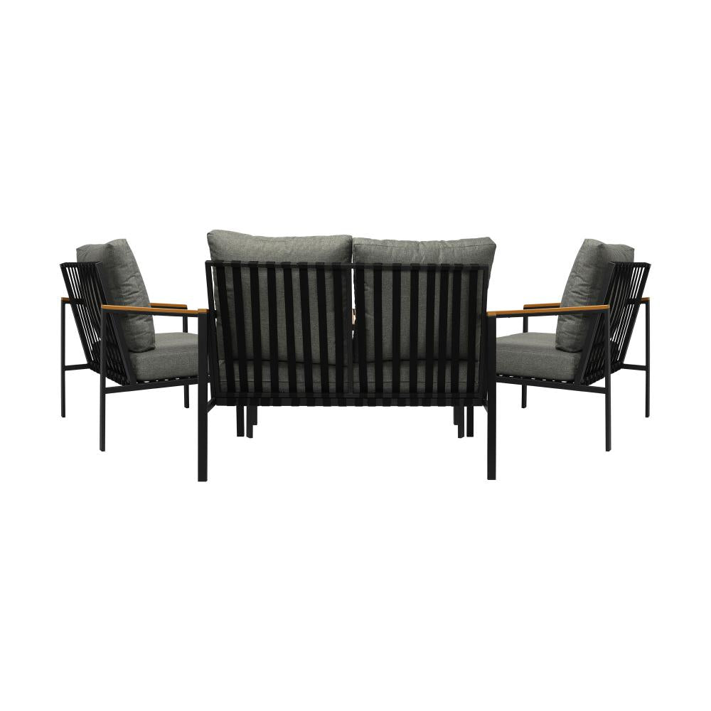 Livsip Outdoor Furniture 4-Piece Setting Bistro Set Dining Chairs Patio Setting-Outdoor Patio Sets-PEROZ Accessories