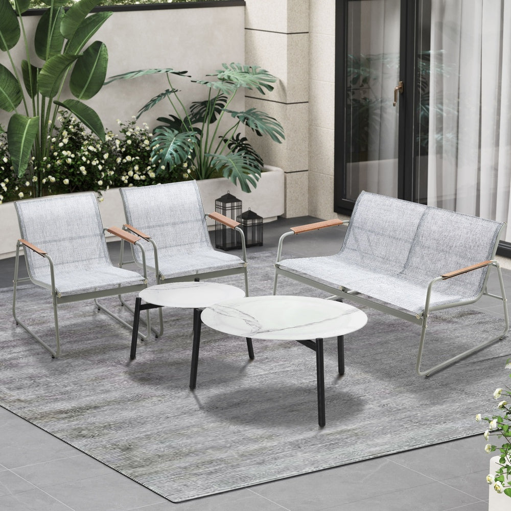 Livsip 4 Seater Outdoor Lounge Set Patio Coffee Table Set-Outdoor Patio Set-PEROZ Accessories