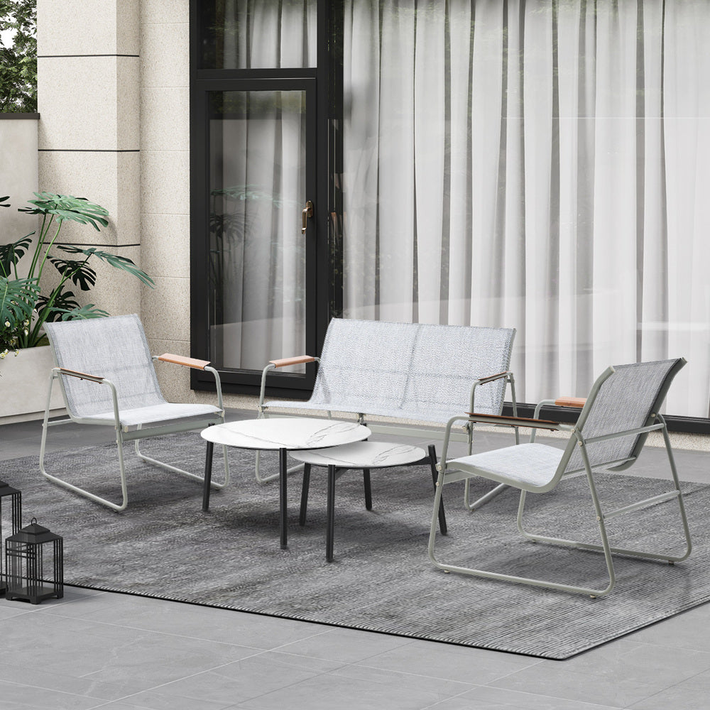 Livsip 4 Seater Outdoor Lounge Set Patio Coffee Table Set-Outdoor Patio Set-PEROZ Accessories