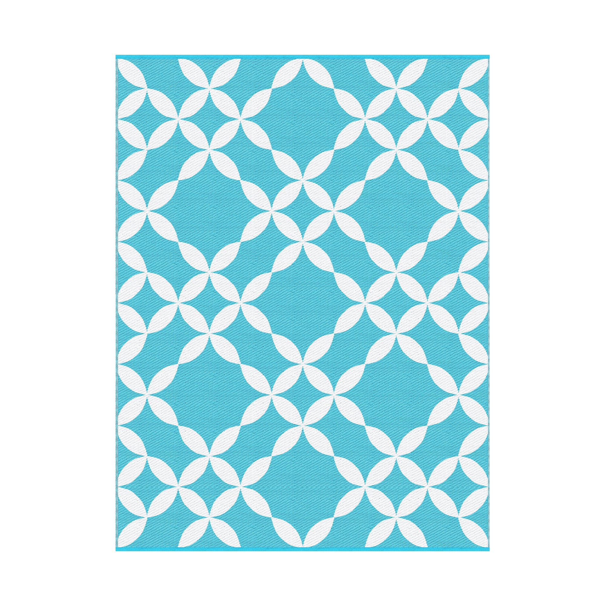 Gardeon Outdoor Rugs 274x366cm Large Carpet Reversible Area Mat PP Dual-Sided Patio Rug Light Blue-Home & Garden > Rugs > Outdoor Rugs-PEROZ Accessories