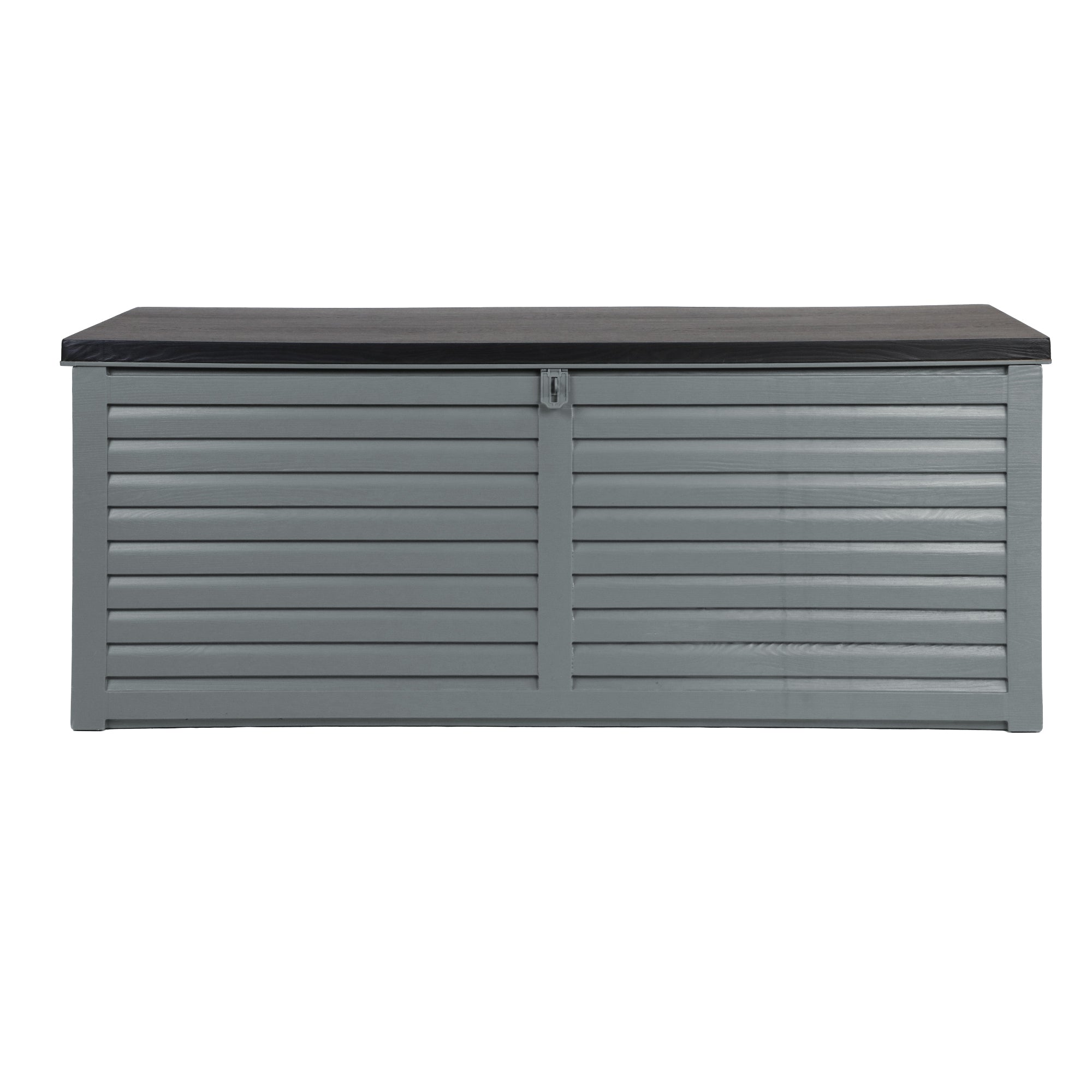 Gardeon Outdoor Storage Box 390L Container Lockable Garden Bench Tools Toy Shed Black-Outdoor Storage Boxes-PEROZ Accessories