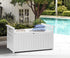 Livsip Outdoor Storage Box Wooden Garden Bench L White-Outdoor Storage Boxes-PEROZ Accessories