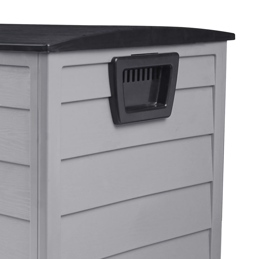 Livsip Outdoor Storage Box 290L Cabinet Container Garden Shed Deck Tool Lockable-Outdoor Storage Boxes-PEROZ Accessories