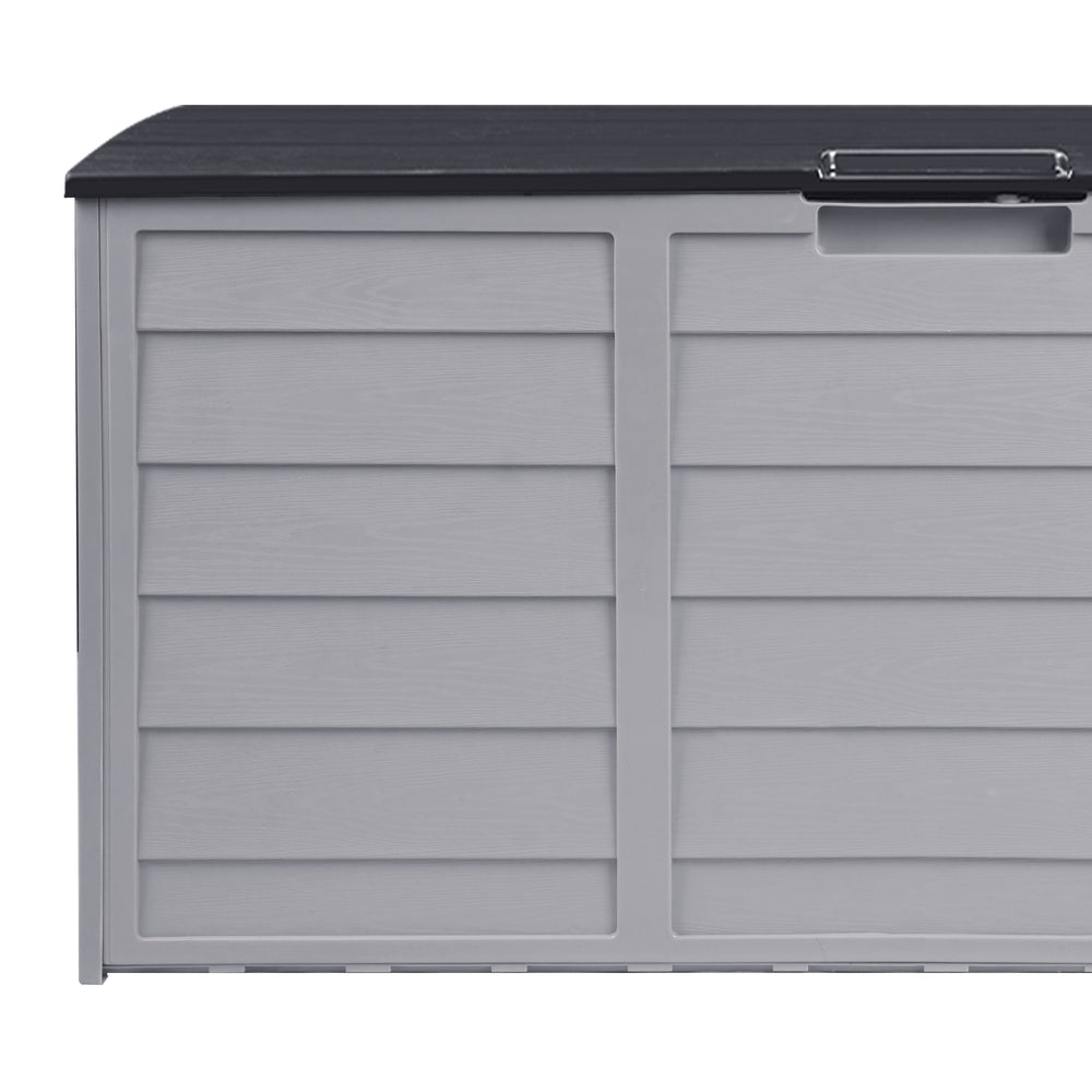 Livsip Outdoor Storage Box 290L Cabinet Container Garden Shed Deck Tool Lockable-Outdoor Storage Boxes-PEROZ Accessories