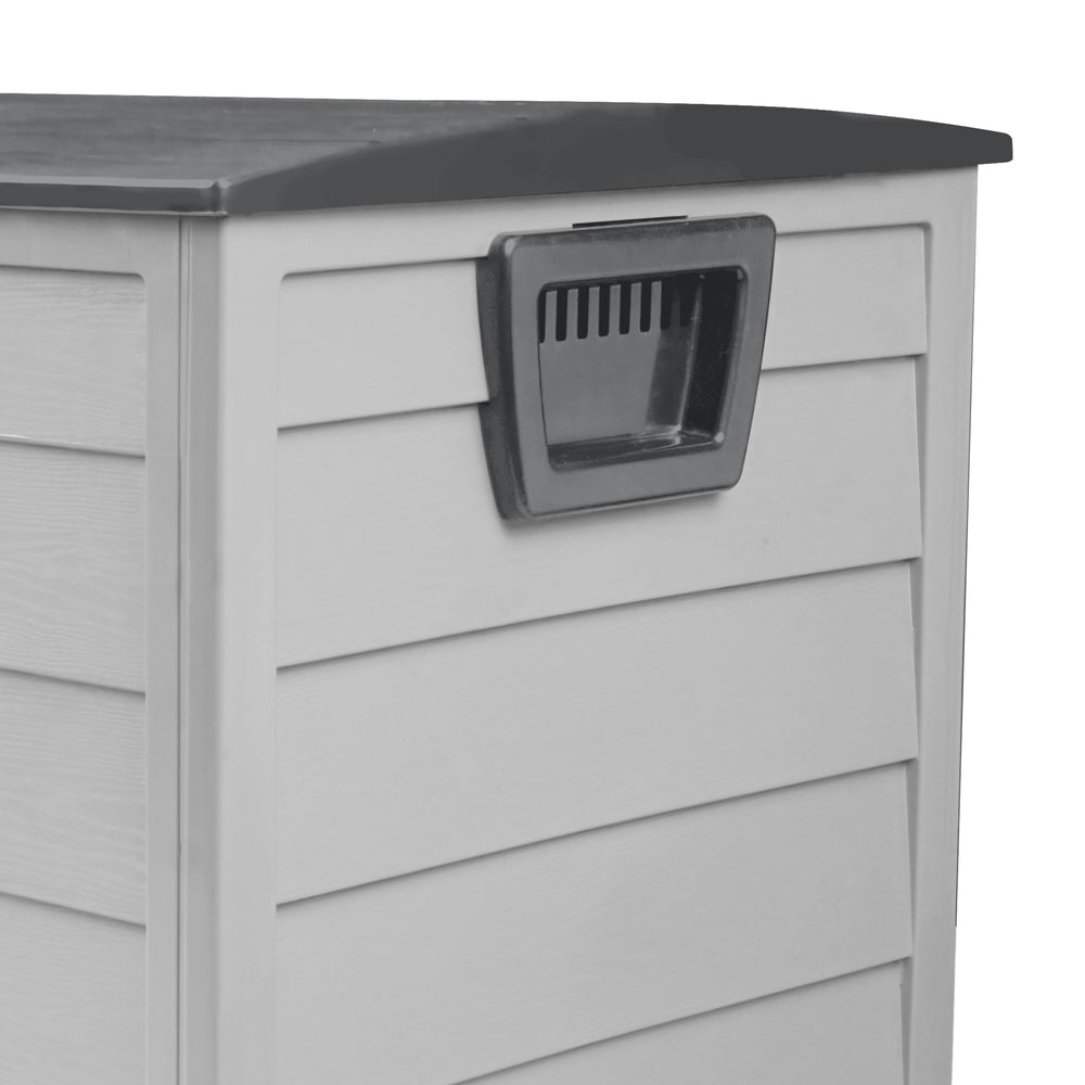 Livsip 290L Outdoor Storage Box Cabinet Container Garden Shed Deck Tool Lockable-Outdoor Storage Boxes-PEROZ Accessories