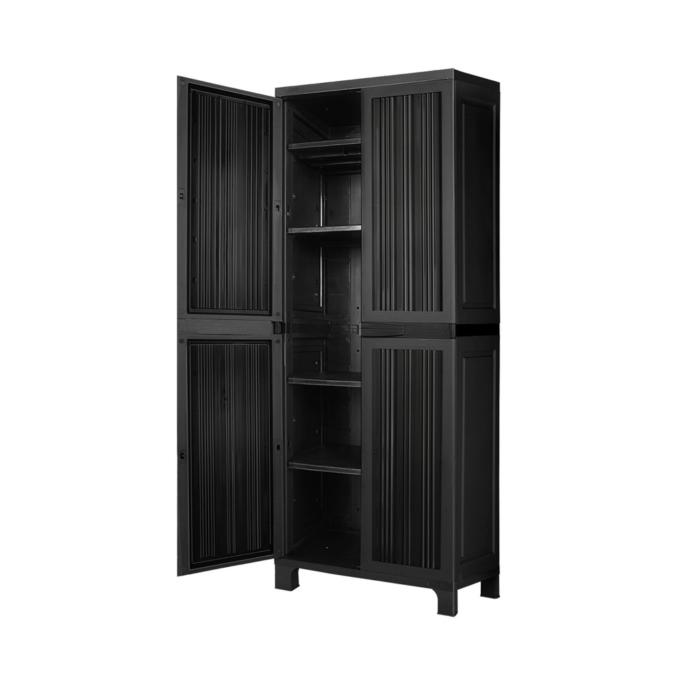 Livsip Outdoor Storage Cabinet Box Cupboard Garage Garden Adjustable Lockable-Outdoor Storage Cabinets-PEROZ Accessories
