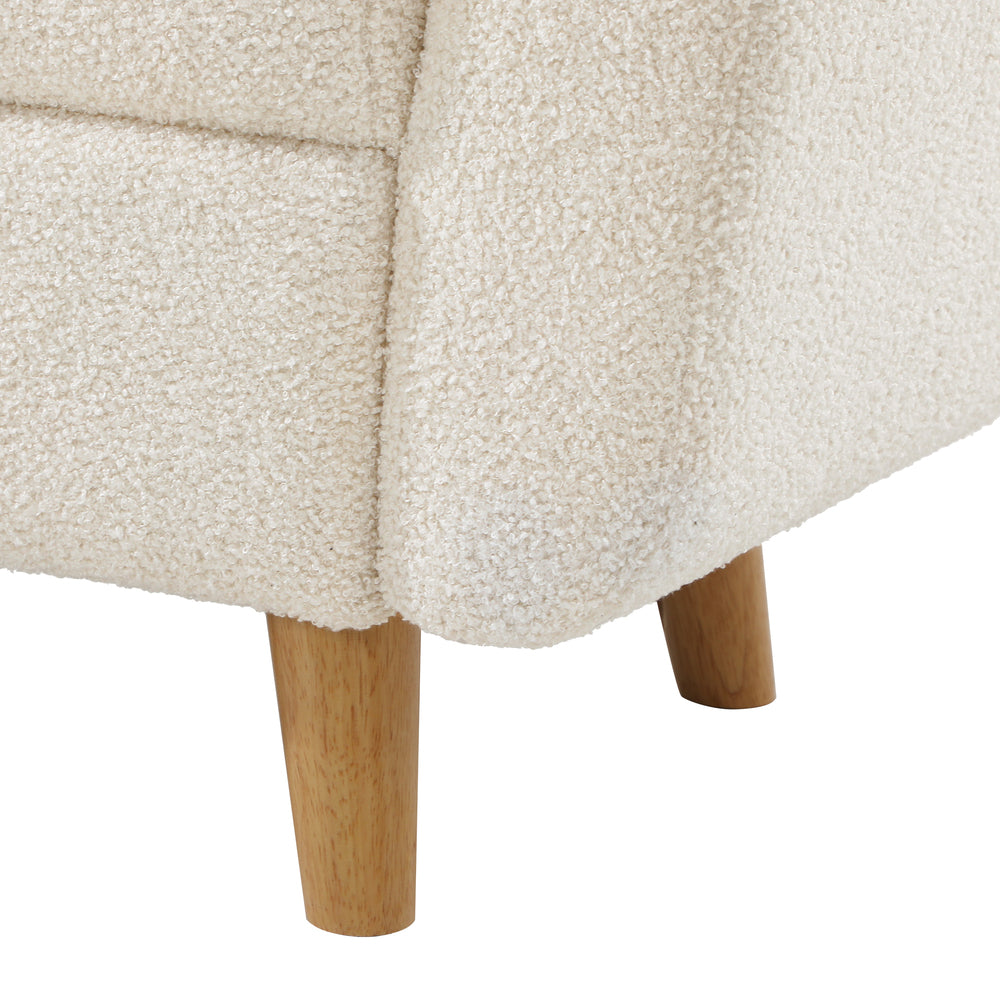 Oikiture Storage Ottoman, 124 x 52 x 41 Footrest Stool Bench Padded Seat Storage Box Home Bedroom Furniture-Ottoman-PEROZ Accessories