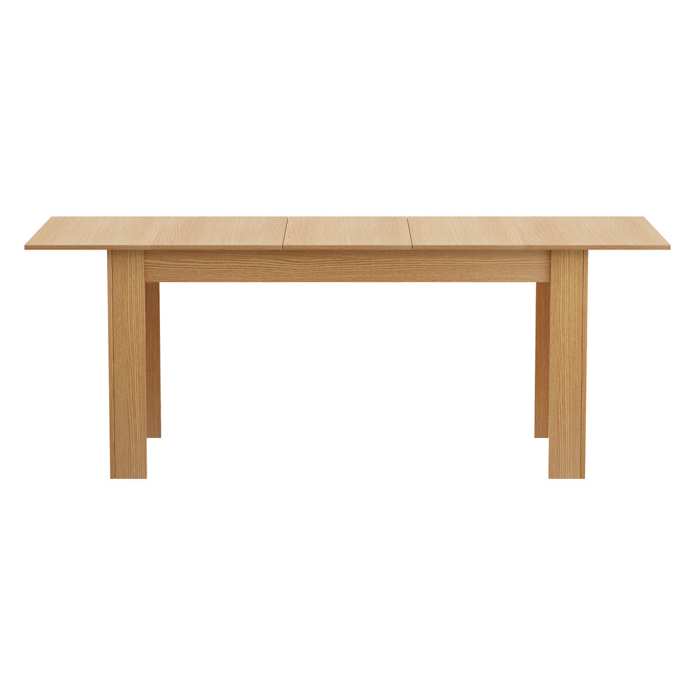 Oikiture 200cm Extendable Dining Table Cafe Table Natural-Dining Table-PEROZ Accessories