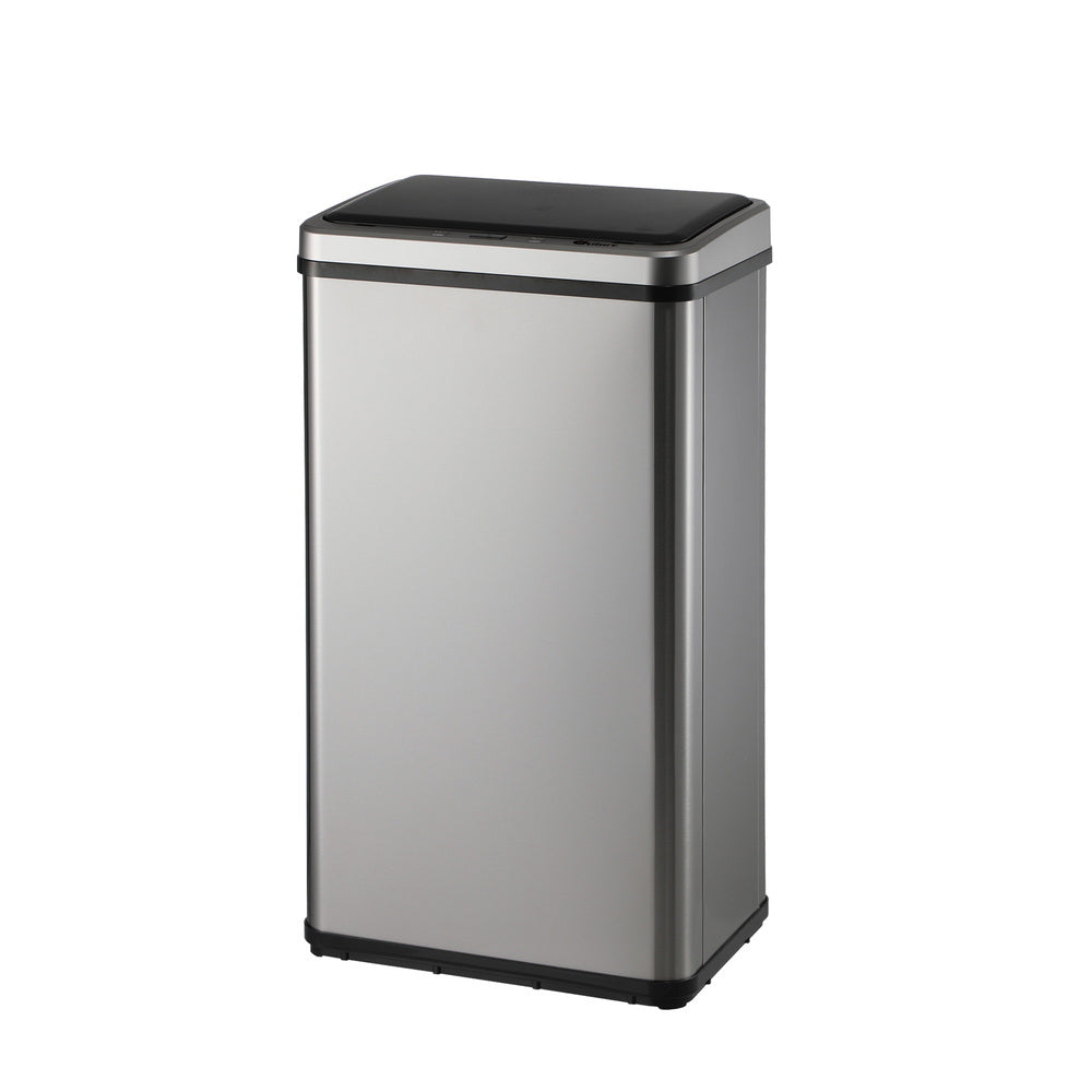 Oikiture 40L Motion Sensor Bin Automatic Rubbish Can Silver-Sensor Bin-PEROZ Accessories