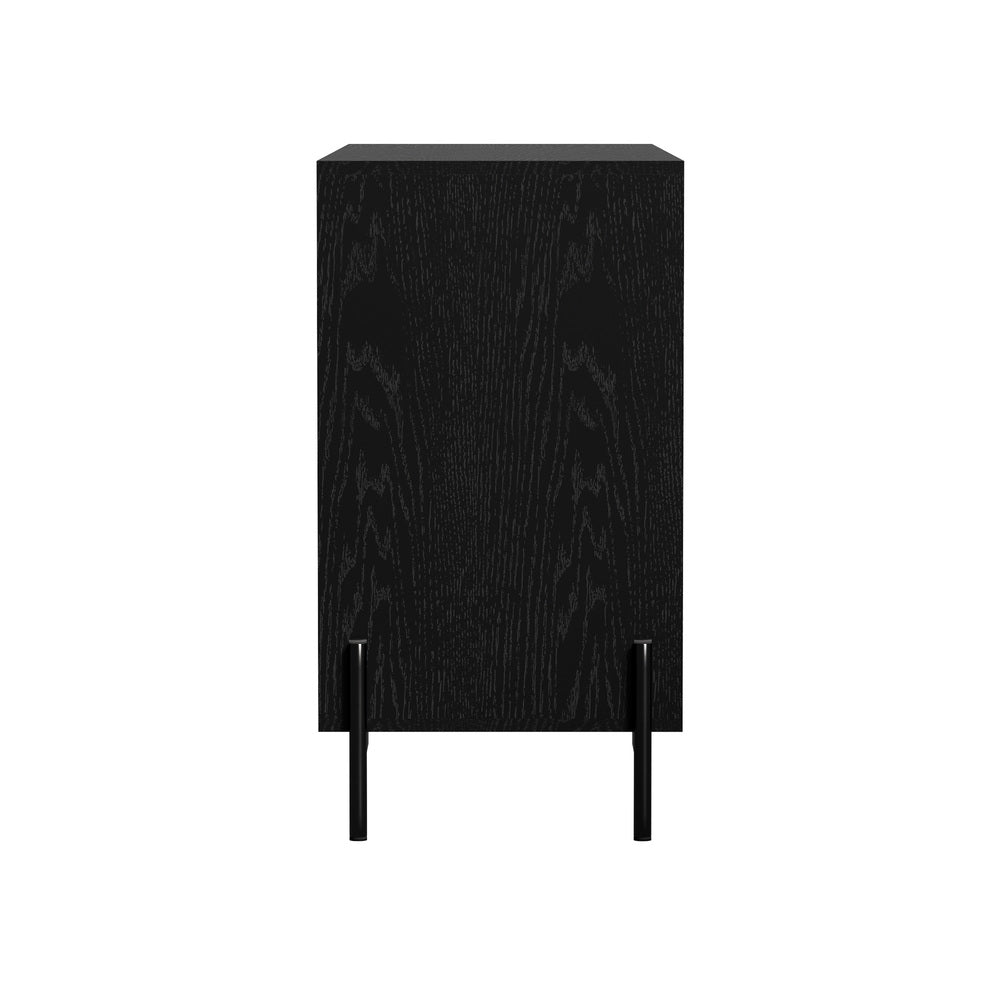 Oikiture 6 Chest of Drawers Cabinet Dresser Table Lowboy Walnut-Chest of Drawers-PEROZ Accessories