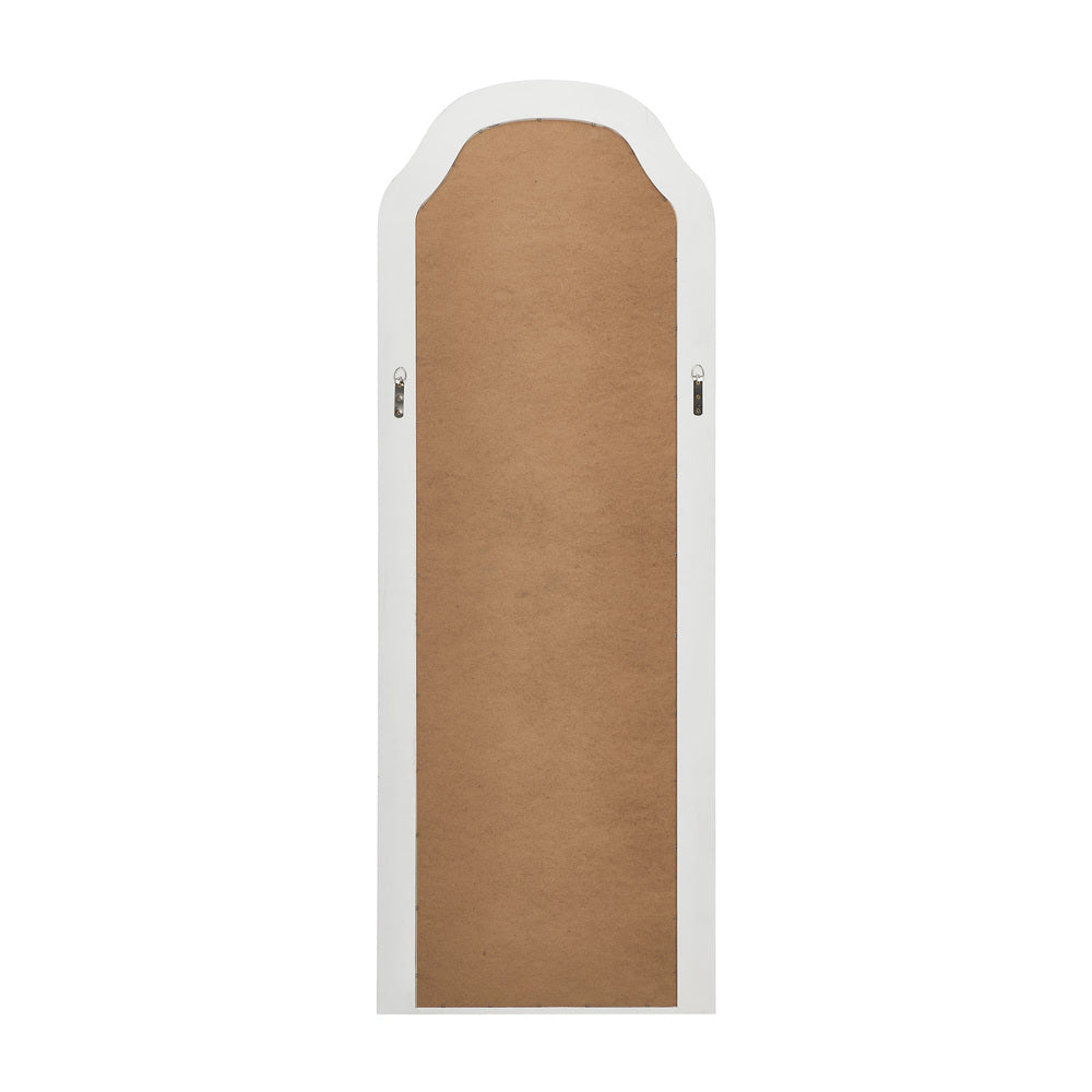 Oikiture Full Length Floor Makeup Mirrors 165x60cm White Wood Bedroom-Full Length Mirror-PEROZ Accessories