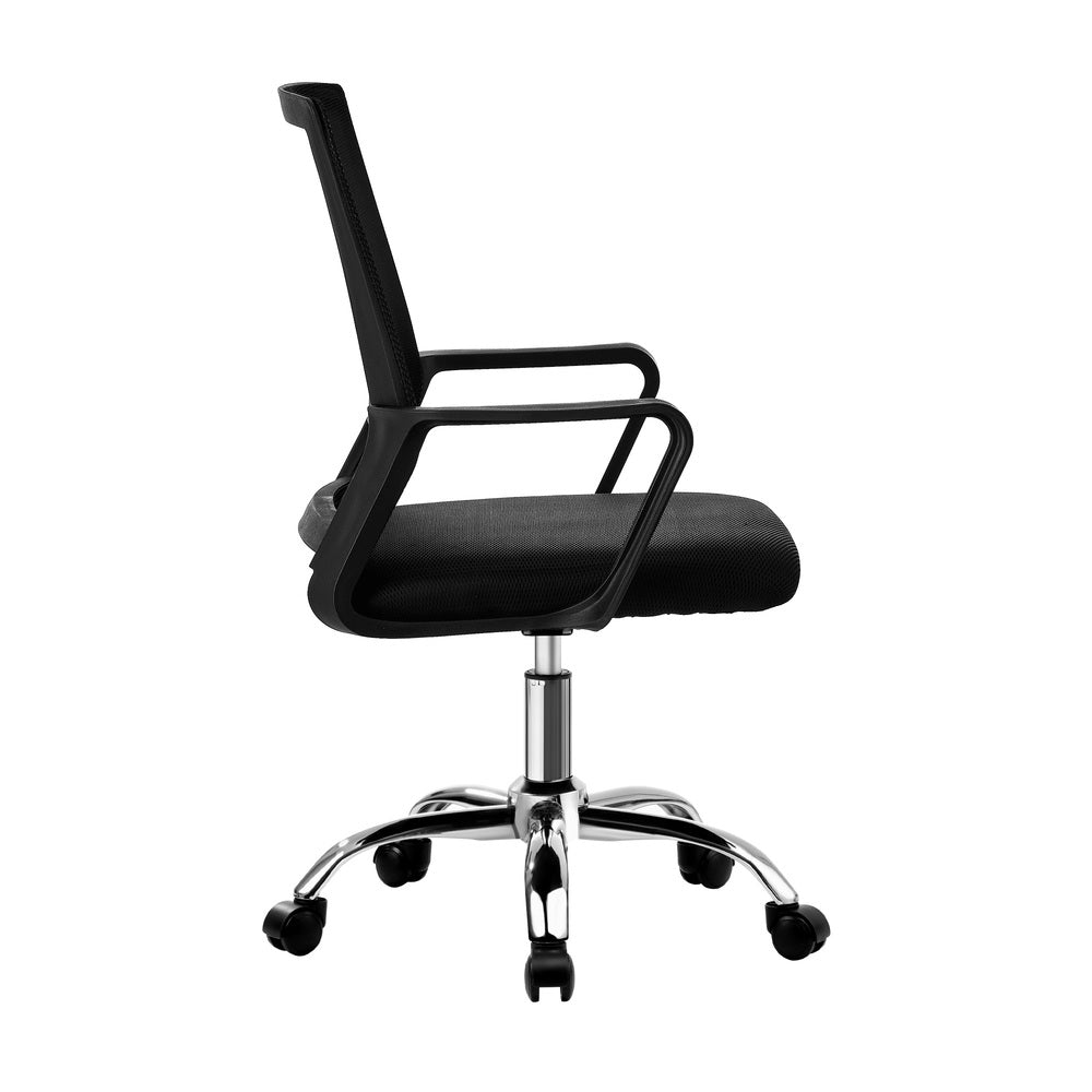 Oikiture Mesh Office Chair Executive Computer Seat Black-Office Chair-PEROZ Accessories