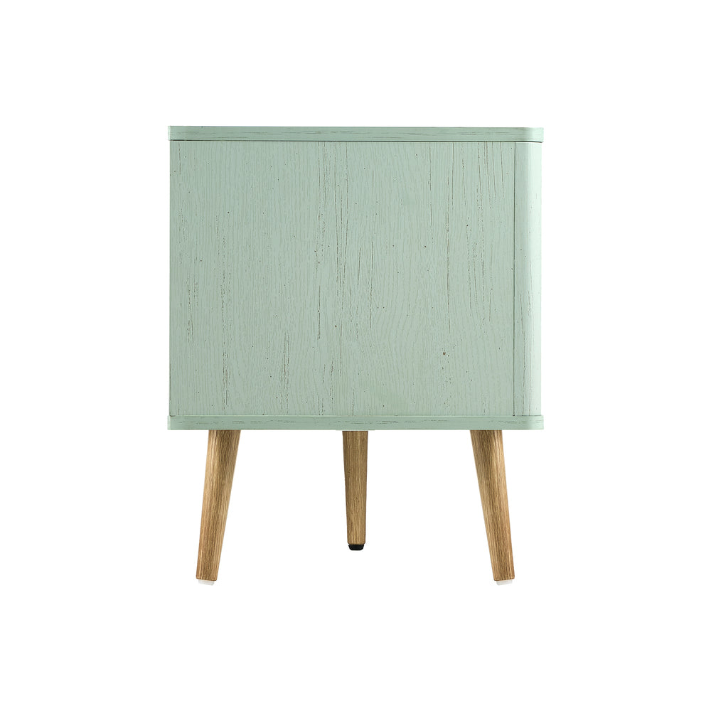 Oikiture TV Cabinet Entertainment Unit Stand 160cm Green-Entertainment Units-PEROZ Accessories