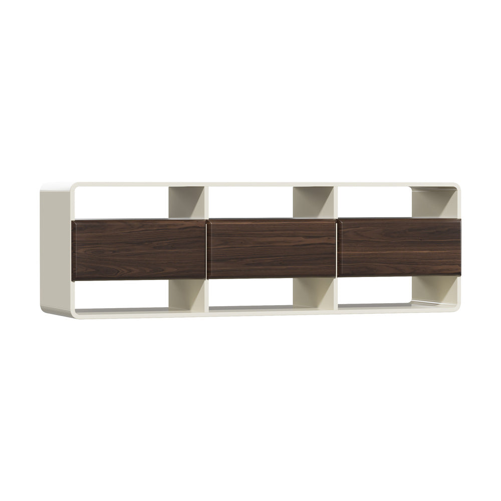 Oikiture TV Cabinet Entertainment Unit Stand 3 Drawers 6 Open Shelves 140cm-Entertainment Unit-PEROZ Accessories