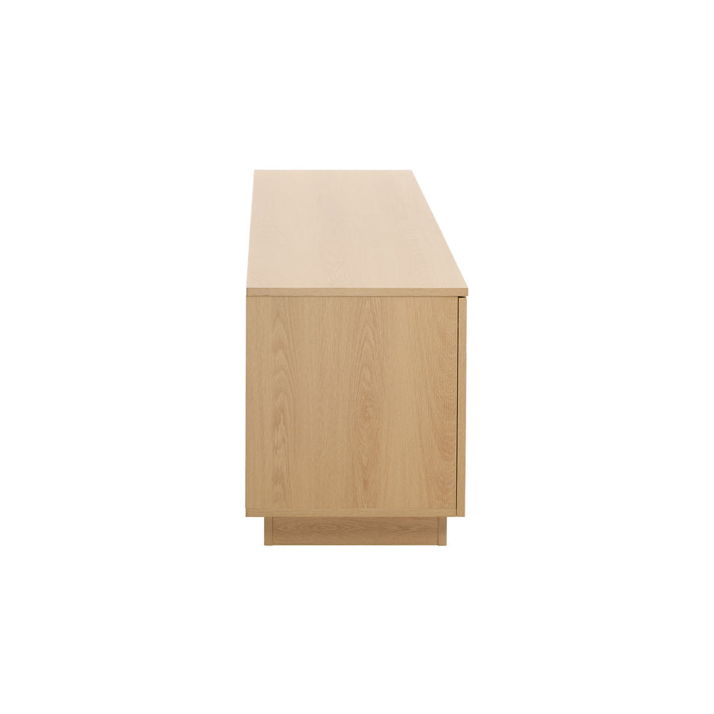Oikiture TV Cabinet Entertainment Unit Wooden Storage Shelf 180cm-Entertainment Unit-PEROZ Accessories