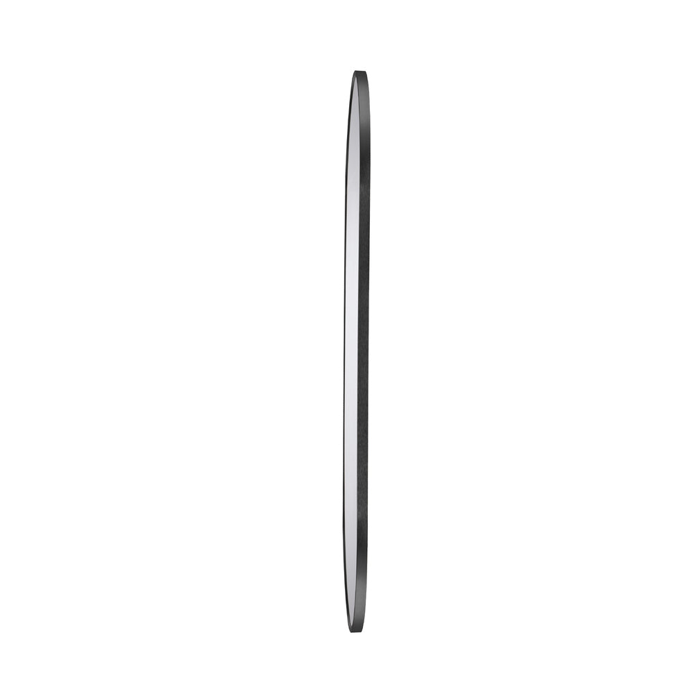 Oikiture Wall Mirror Oval Black 84x50cm-Wall Mirror-PEROZ Accessories