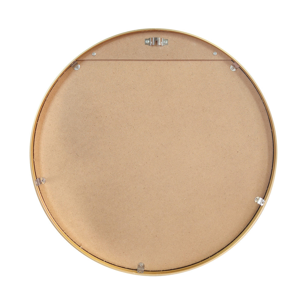 Oikiture Wall Mirror Round 80cm Gold-Wall Mirror-PEROZ Accessories