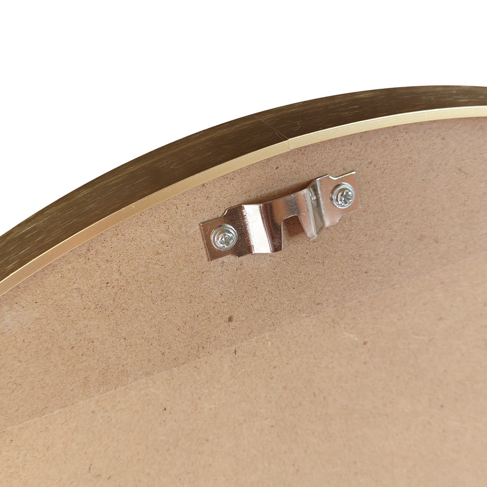 Oikiture Wall Mirror Round 80cm Gold-Wall Mirror-PEROZ Accessories