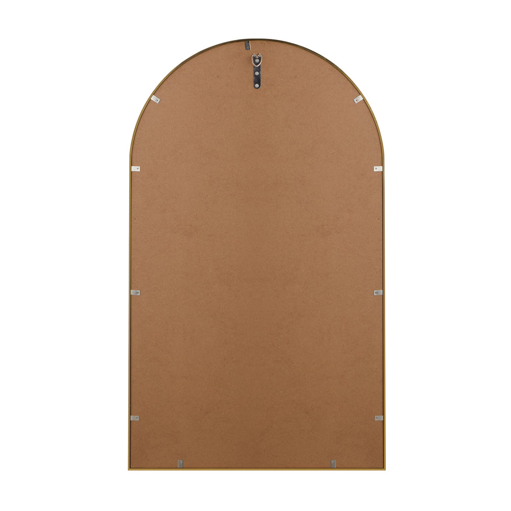 Oikiture Wall Mirrors 86x50cm Arched Gold Set of 2-Wall Mirror-PEROZ Accessories