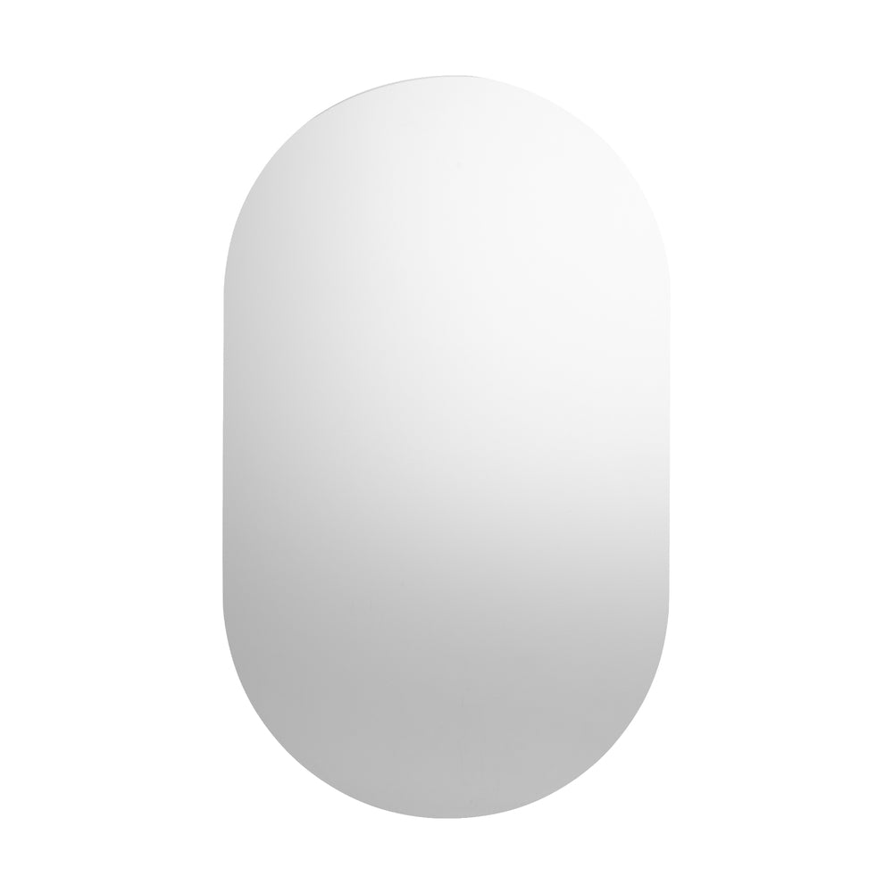 Oikiture Wall Mirrors Oval Frameless Mirror 84x50cm Set of 2-Wall Mirror-PEROZ Accessories