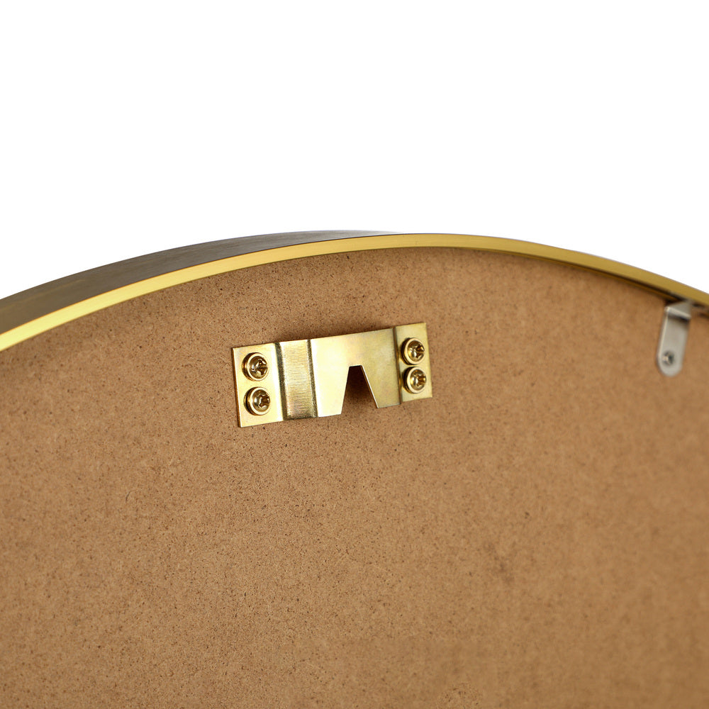 Oikiture Wall Mirrors Round 60cm Gold Set of 2-Wall Mirror-PEROZ Accessories