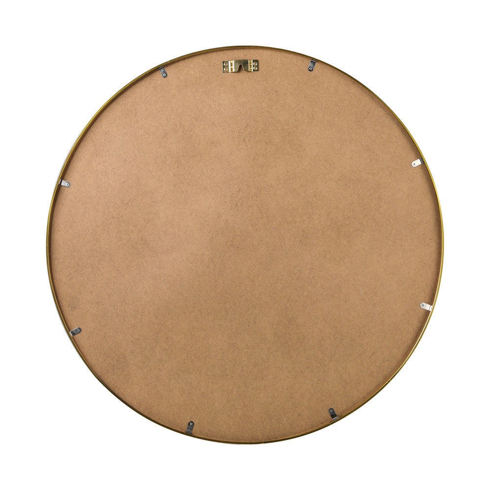 Oikiture Wall Mirrors Round 60cm Gold Set of 2-Wall Mirror-PEROZ Accessories
