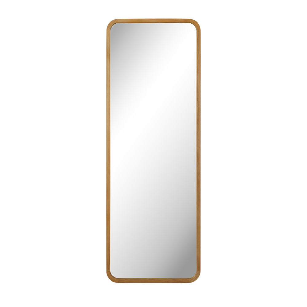 Oikiture Wooden Full Length Mirror 180x70cm Rectangle Floor Mirrors-Full Length Mirror-PEROZ Accessories