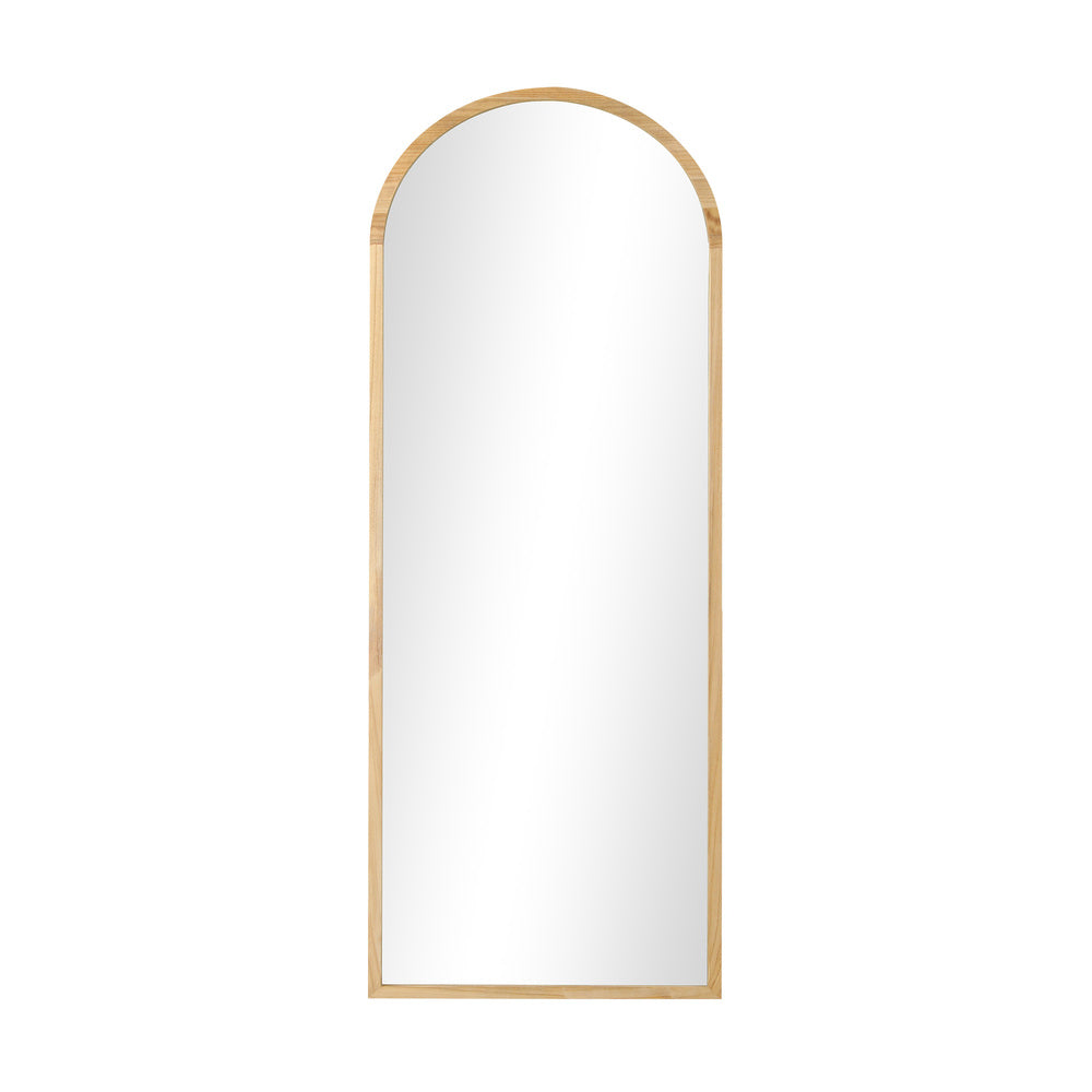 Oikiture Wooden Full Length Mirror 180x70cm Wavy Floor Mirrors-Full Length Mirror-PEROZ Accessories
